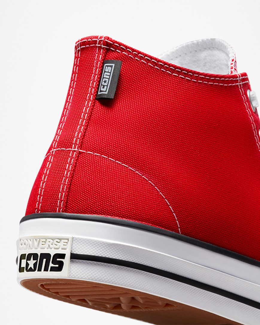 Skate Topanky Converse CONS Chuck Taylor All Star Pro Damske Červené Biele Čierne | SK ZGEBP9